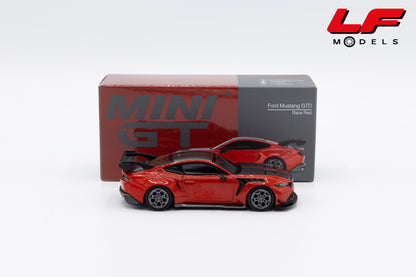 modellino ford mustang gtd rosso mini gt 1:64 MGT01196-L  vista laterale