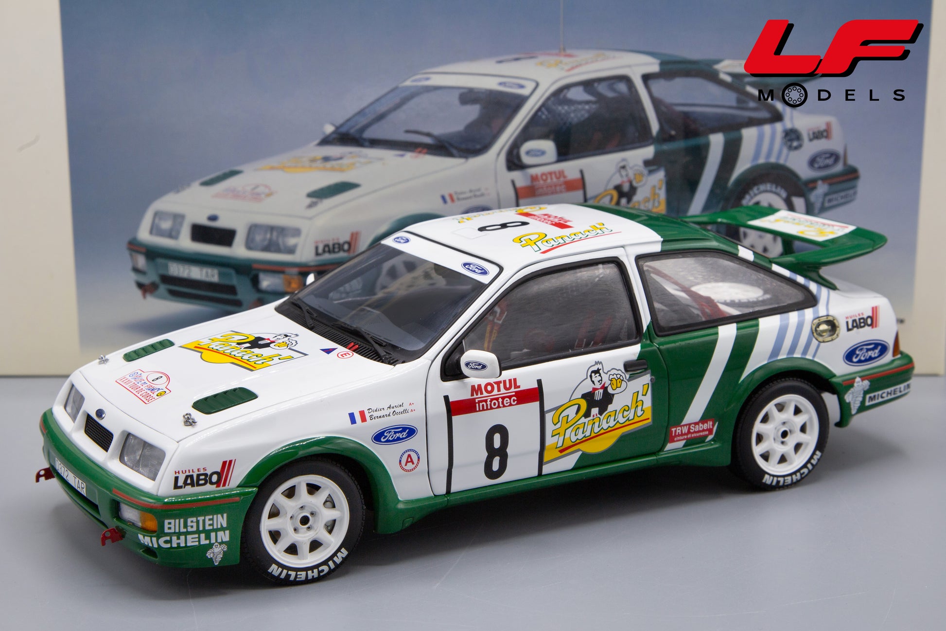 modellino ford sierra rally tdc autoart 1:18 frontale
