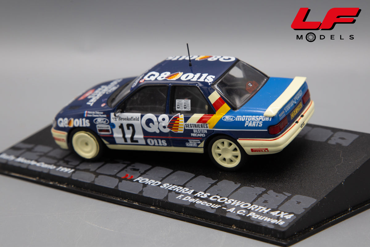 modellino ford sierra rs cosworth rally montecarlo edicola 1:43 vista posteriore
