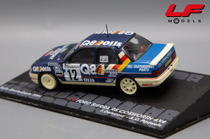modellino ford sierra rs cosworth rally montecarlo edicola 1:43 vista posteriore