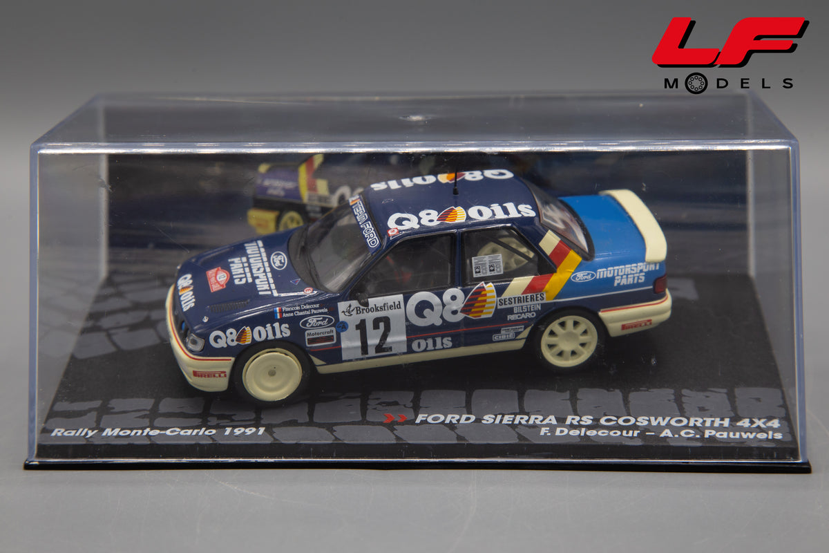 modellino ford sierra rs cosworth rally montecarlo edicola 1:43 vista teca