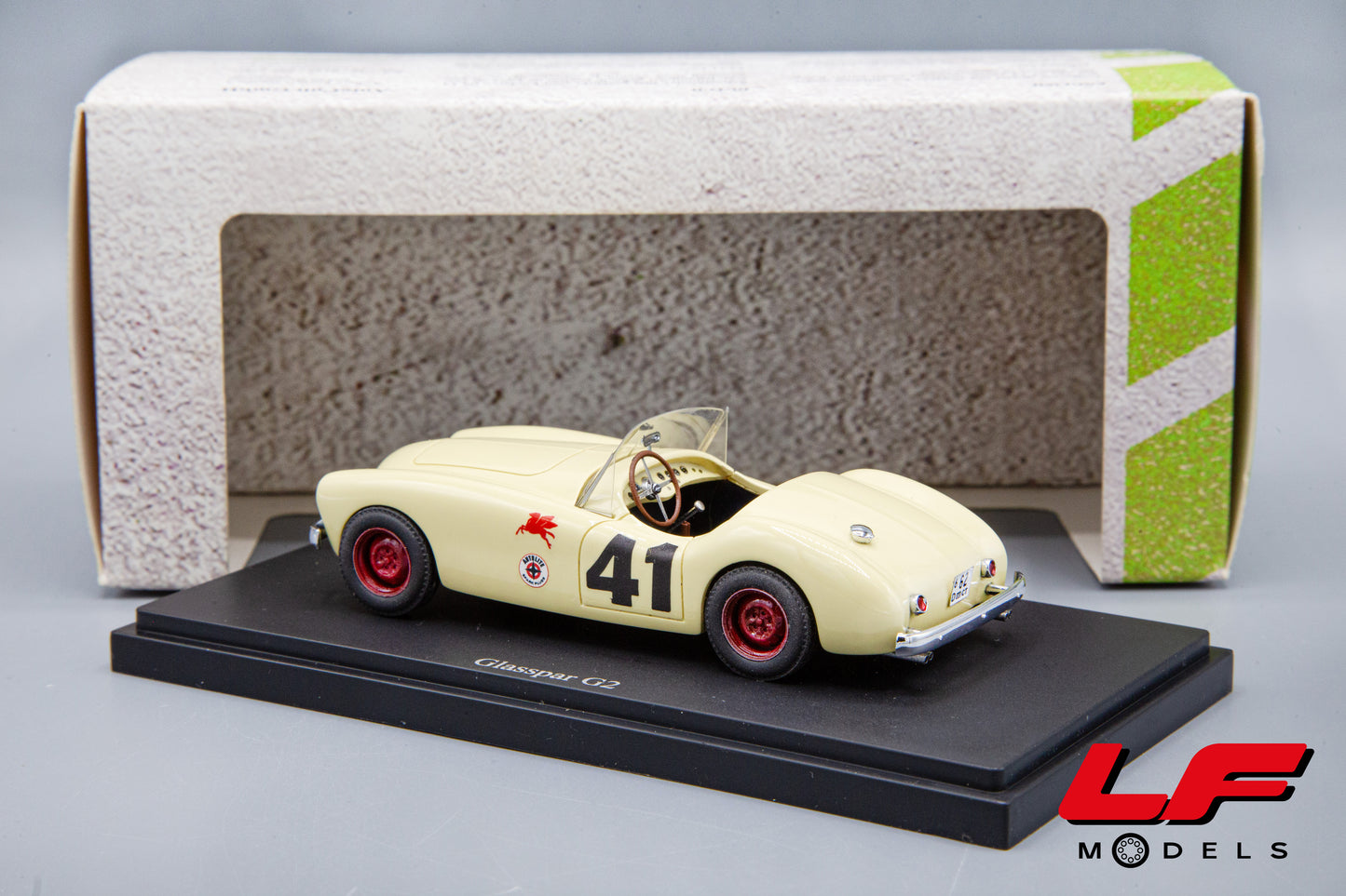 modellino glasspar g2 autocult 1:43 posteriore