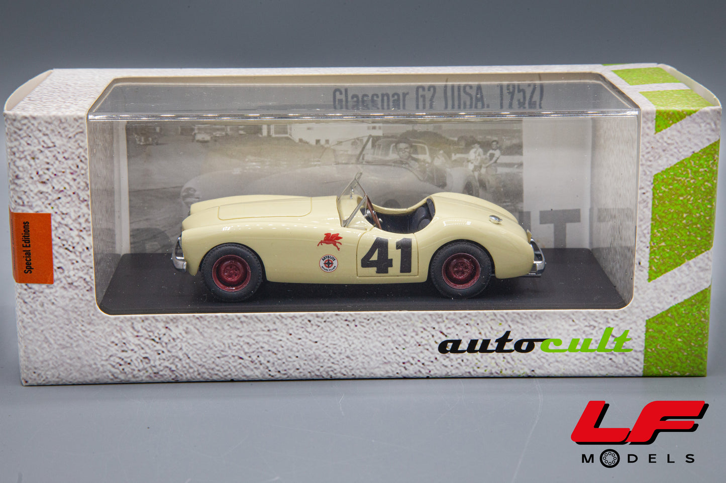 modellino glasspar g2 autocult 1:43 scatola