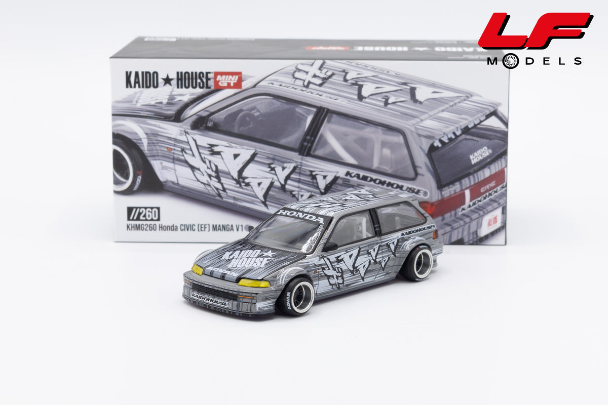 modellino honda civic kaido house mini gt 1:64 KHMG260 vista frontale