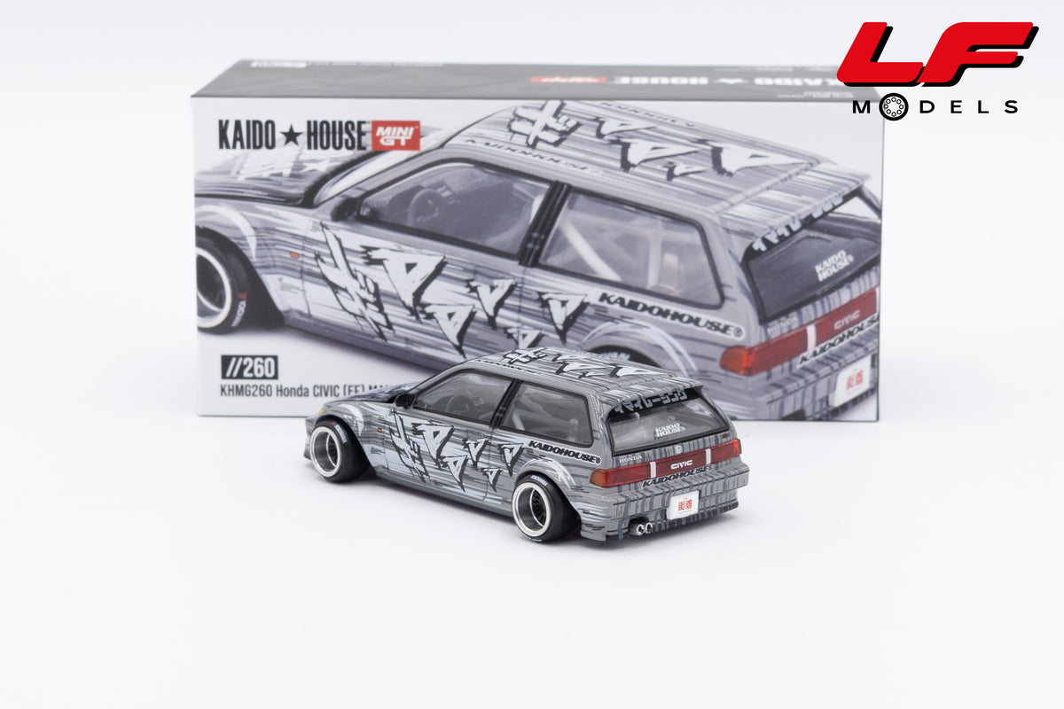 modellino honda civic kaido house mini gt 1:64 KHMG260 vista posteriore