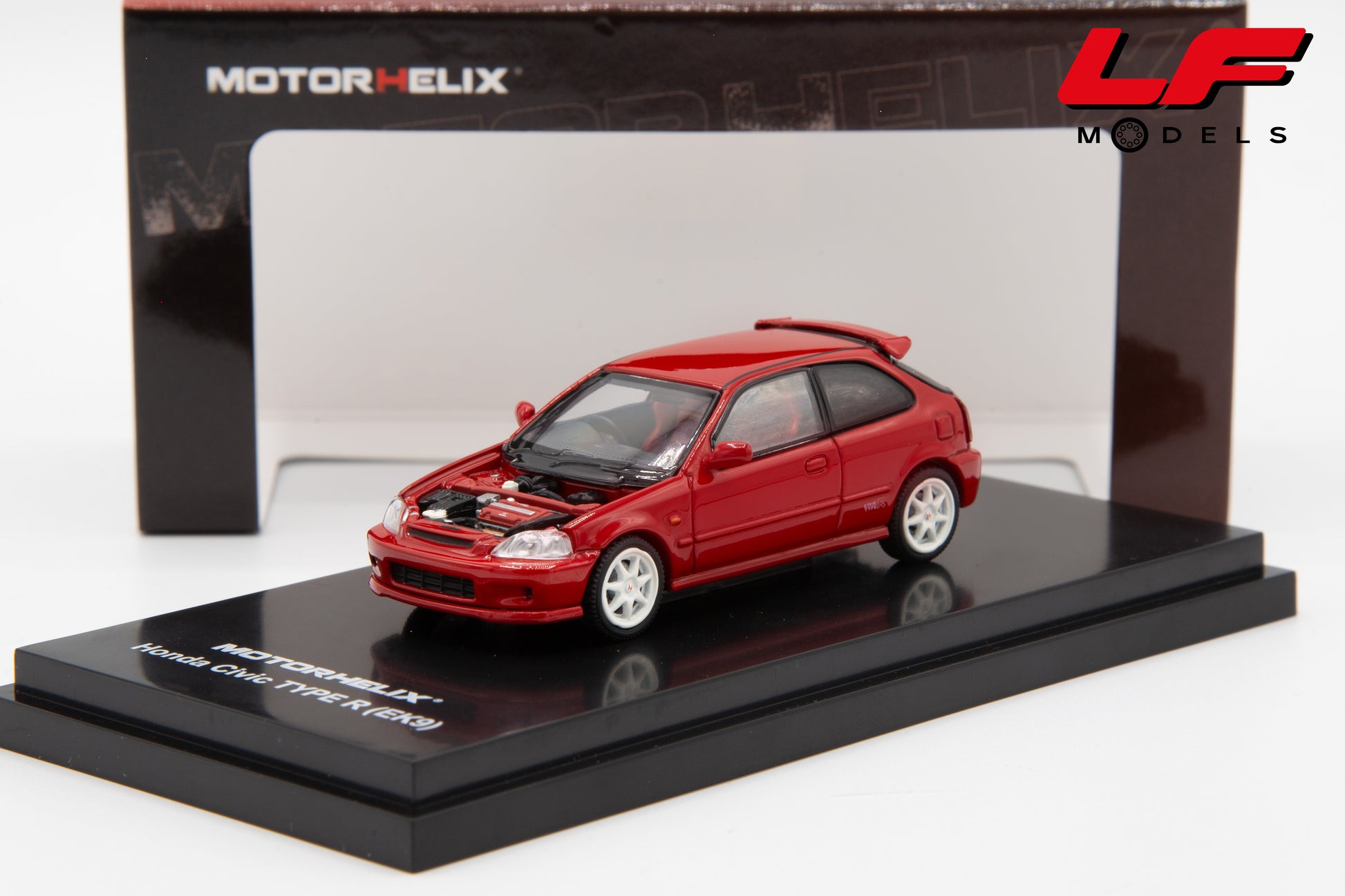 modellino honda civic type r motorhelix 1:64 MH65003 vista frontale