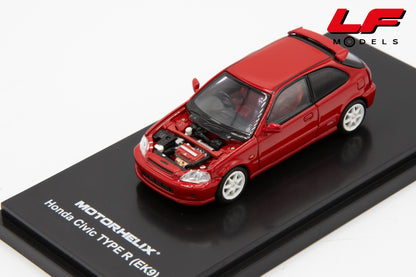 modellino honda civic type r motorhelix 1:64 MH65003 vista motore