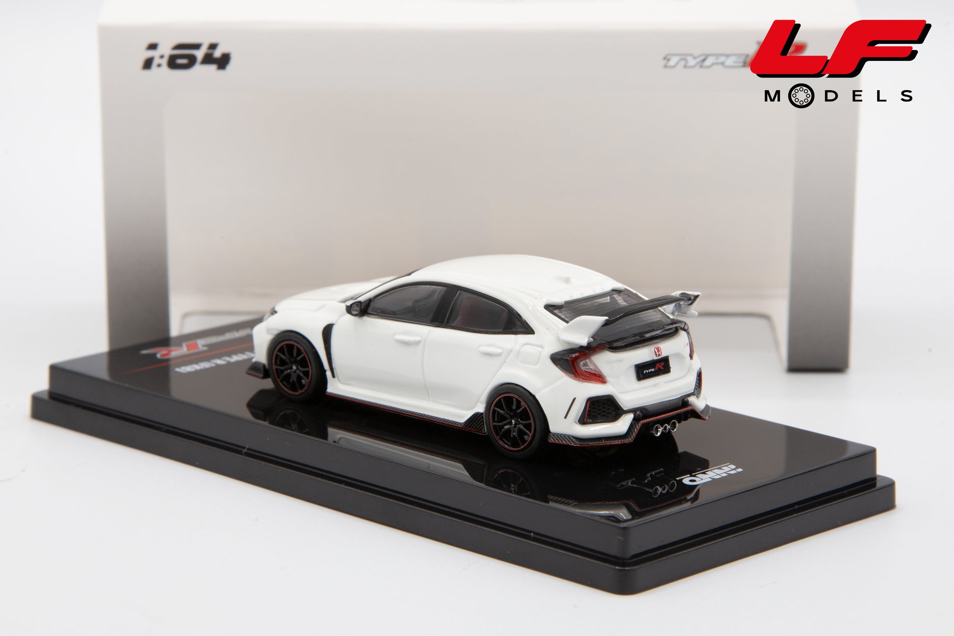 modellino honda civic type r inno64 1:64 IN64-FK8-WHI vista posteriore