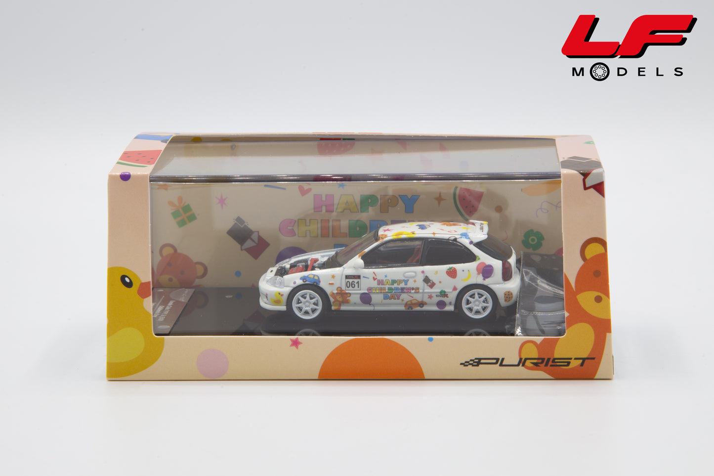 modellino honda civic type r children day motorhelix 1:64 M65023 vista teca