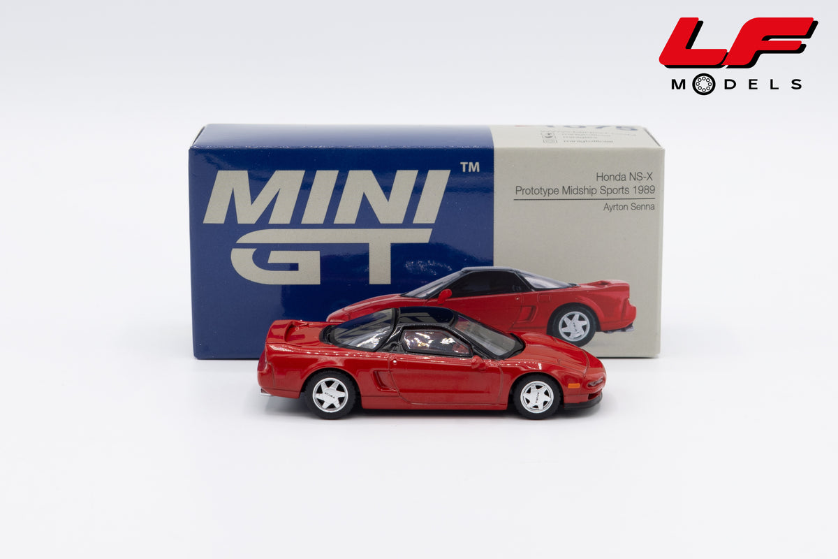 modellino honda ns-x prototype midship sports with ayrton senna mini gt 1:64 MGT01075-L vista laterale