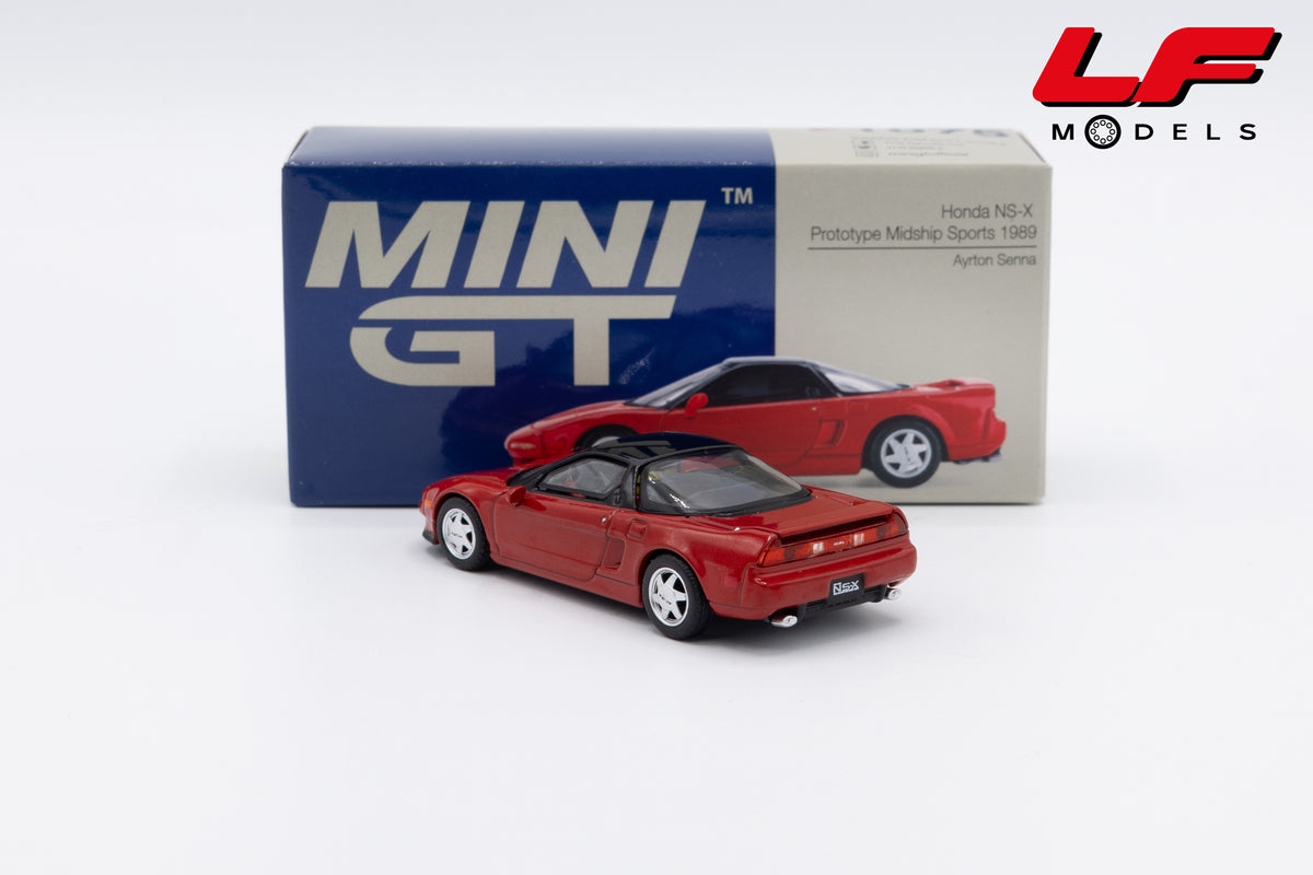 modellino honda ns-x prototype midship sports with ayrton senna mini gt 1:64 MGT01075-L vista posteriore