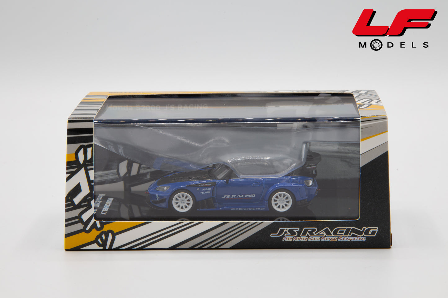 MOTORHELIX HONDA S2000 J'S RACING 2001 APEX BLUE PEARL 1:64