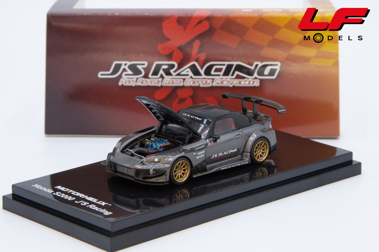 MOTORHELIX HONDA S2000 J'S RACING 2001 MOON ROCK METALLIC 1:64