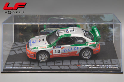 modellino hyundai accent rally australia edicola 1:43 vista teca