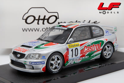 modellino hyundai accent wrc rally montecarlo ottomobile 1:18 OT1265 vista frontale