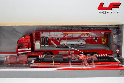 modellino iveco stralis f1 hotwheels 1:64 frontale