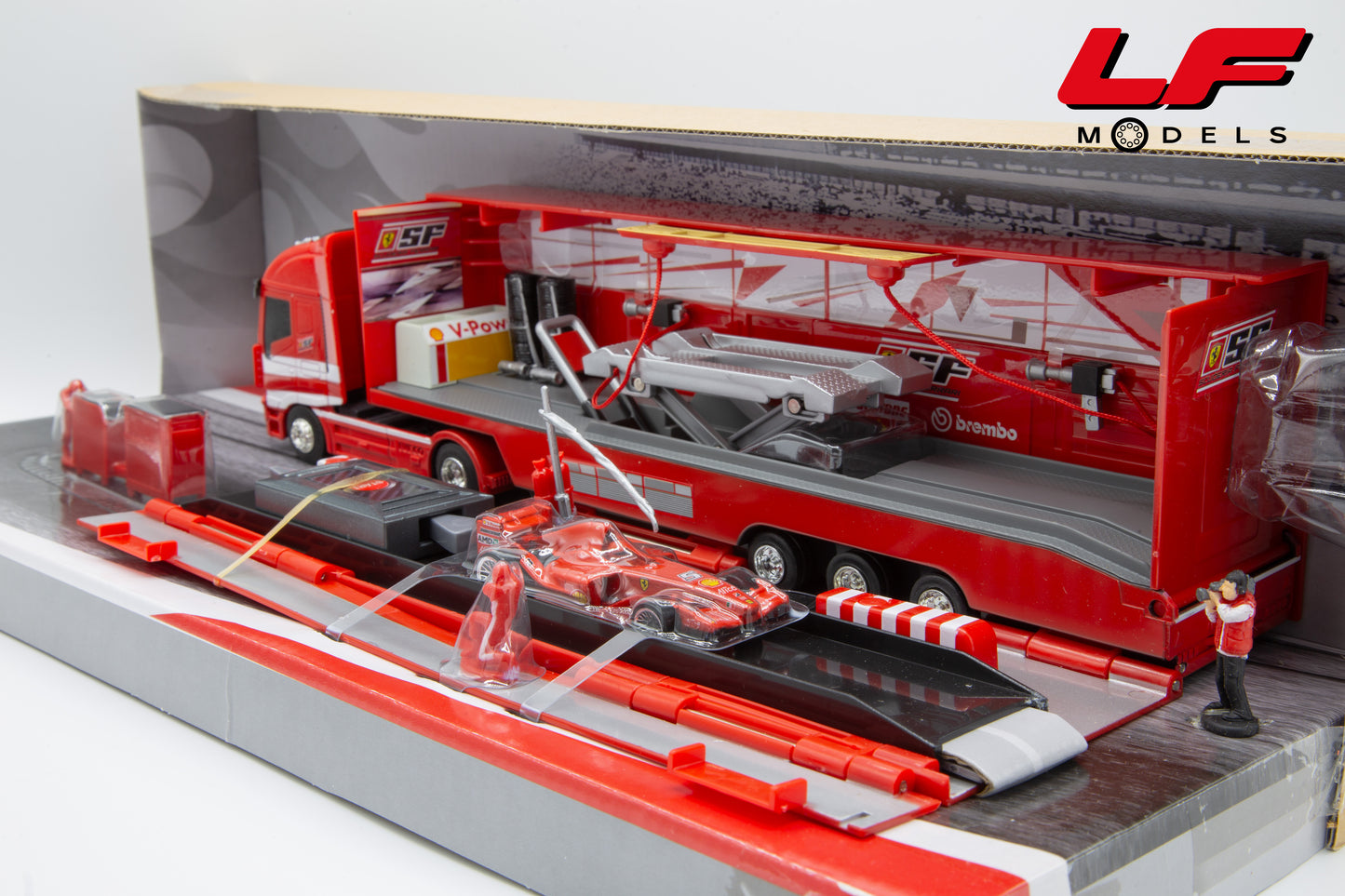 modellino iveco stralis f1 hotwheels 1:64 posteriore