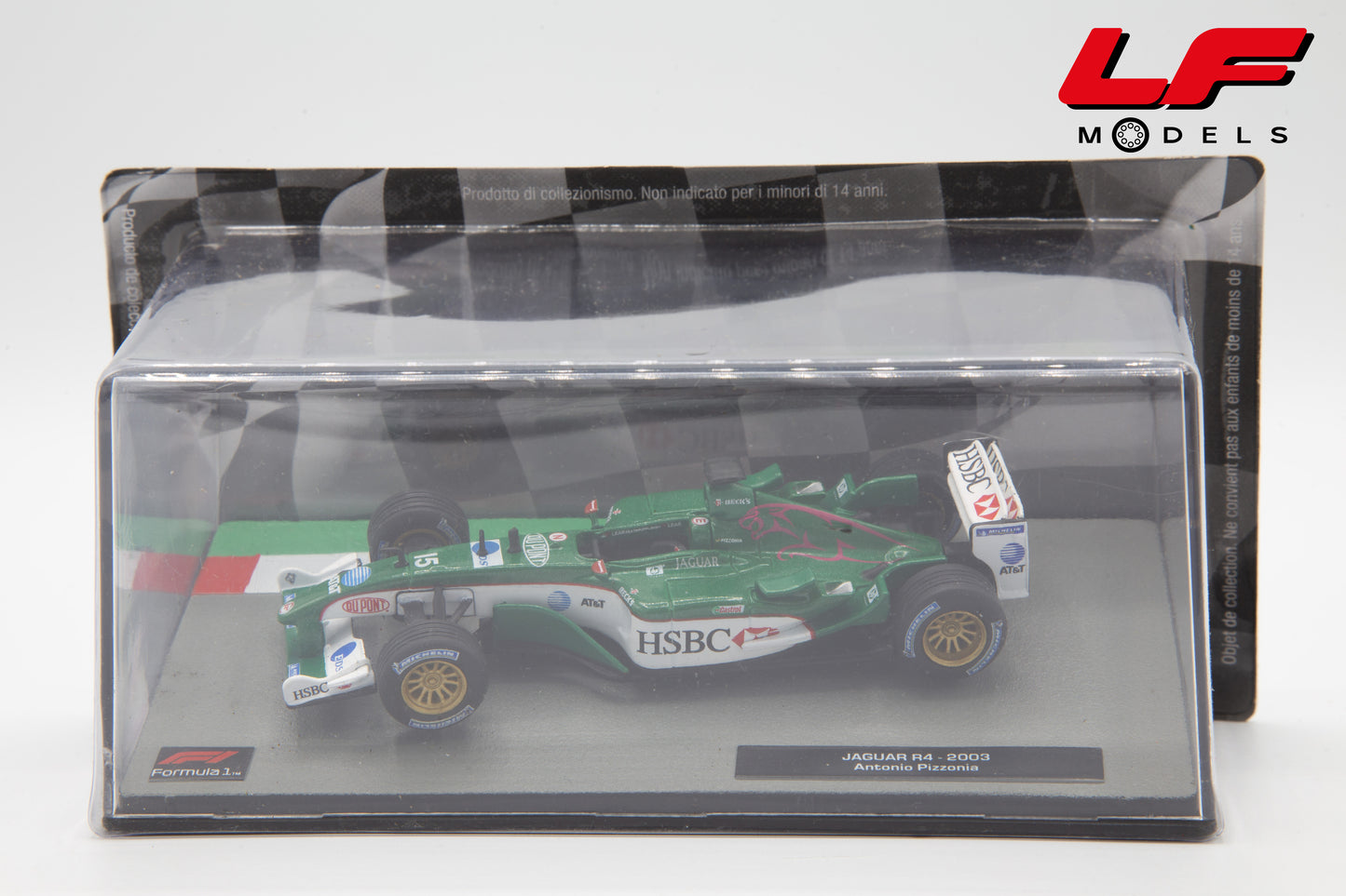 modellino jauar r4 edicola 1:43 frontale