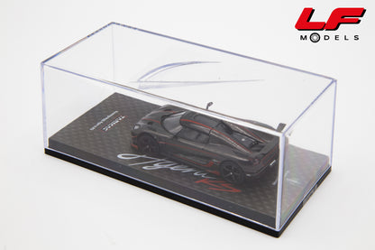 TARMAC KOENIGSEGG AGERA RS BLACK CARBON FIBER/RED ACCENTS 1:64