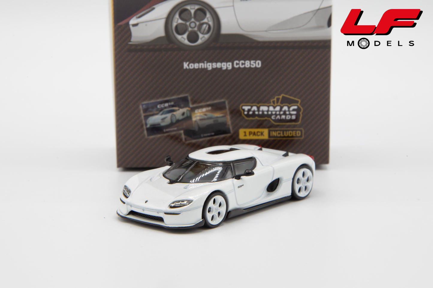 modellino koenigsegg cc850 tarmac 1:64 frontale