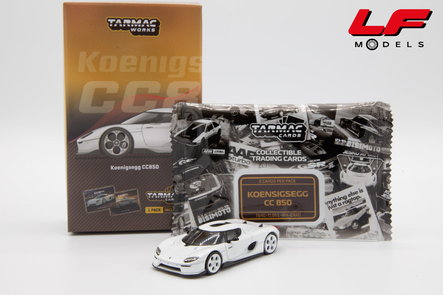 modellino koenigsegg cc850 tarmac 1:64 scatola