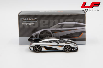 modellino koenigsegg one:1 tarmac 1:64 T64G-TL054-SL vista laterale