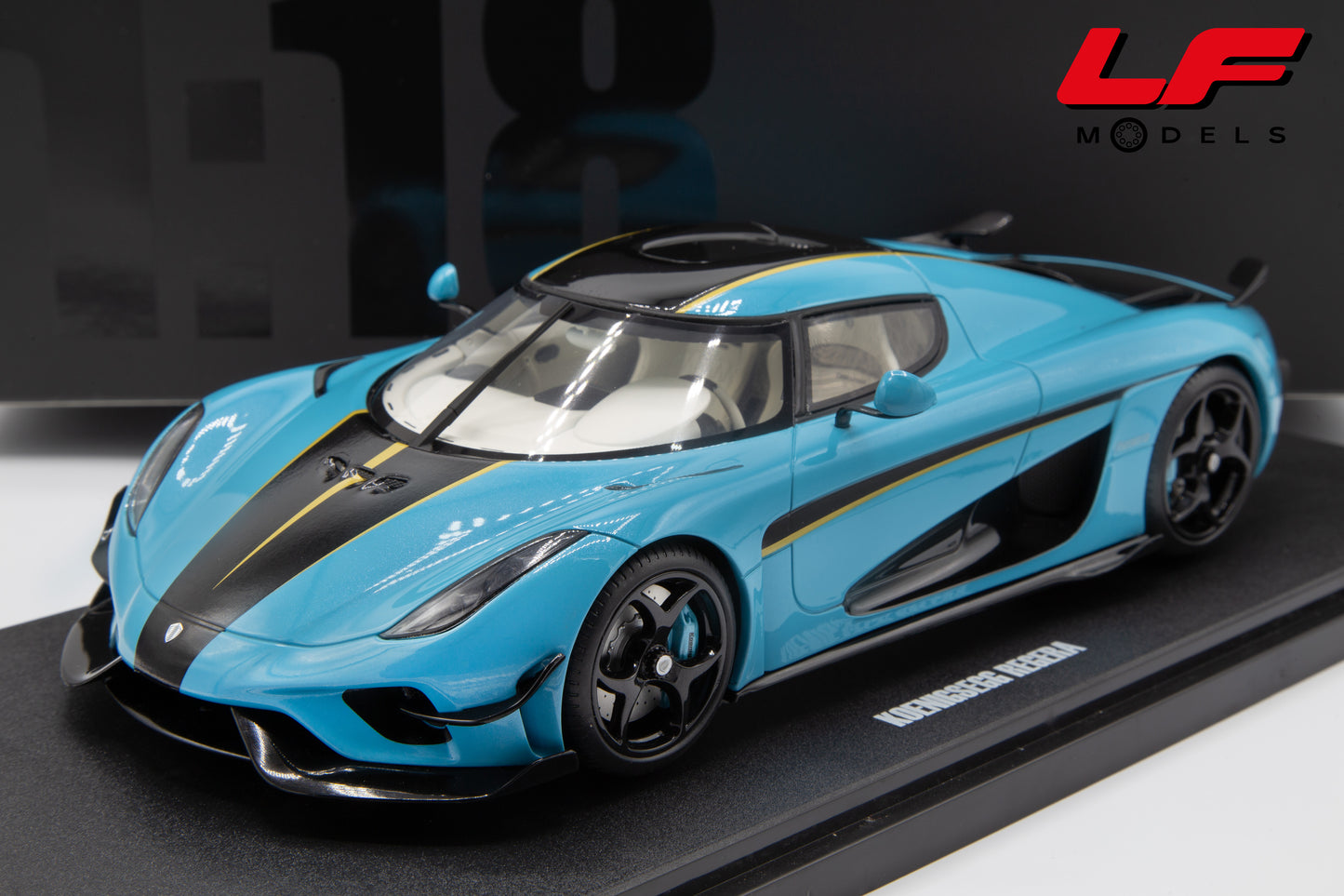 modellino koenigsegg regera gt spirit 1:18 frontale