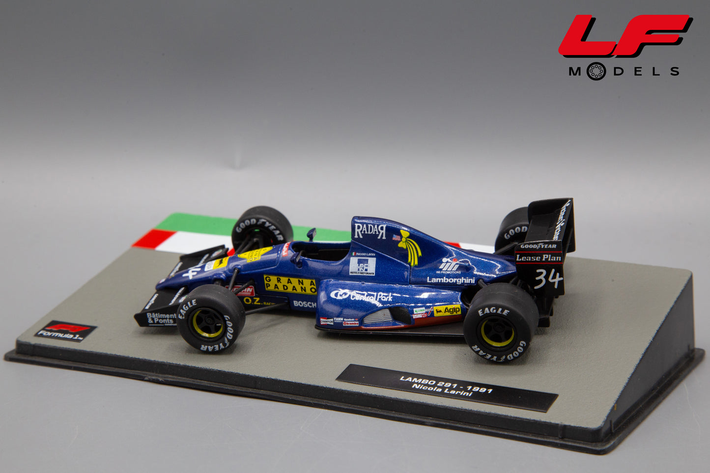 modellino lambo 291 larini edicola 1:43 posteriore