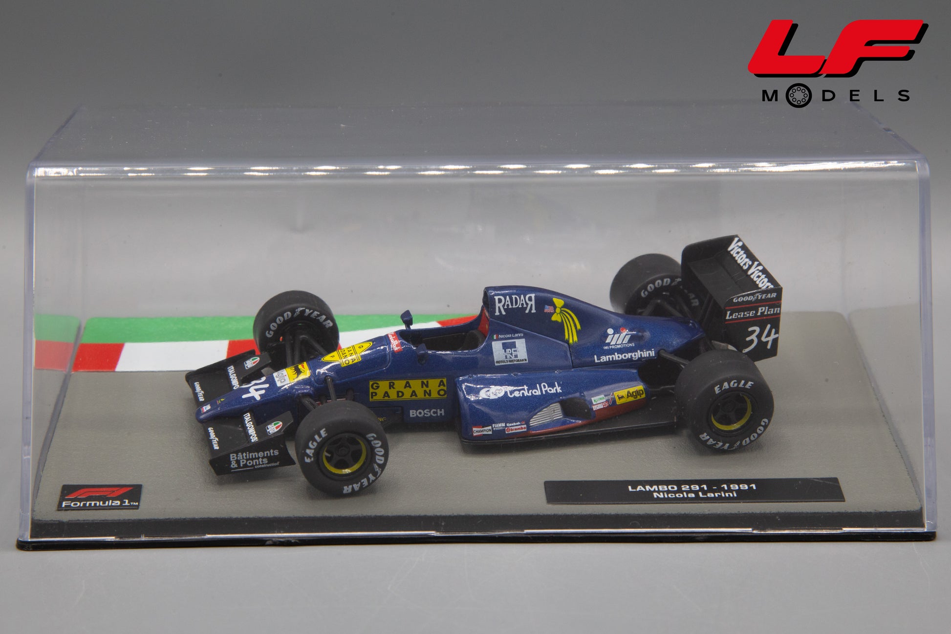 modellino lambo 291 larini edicola 1:43 teca