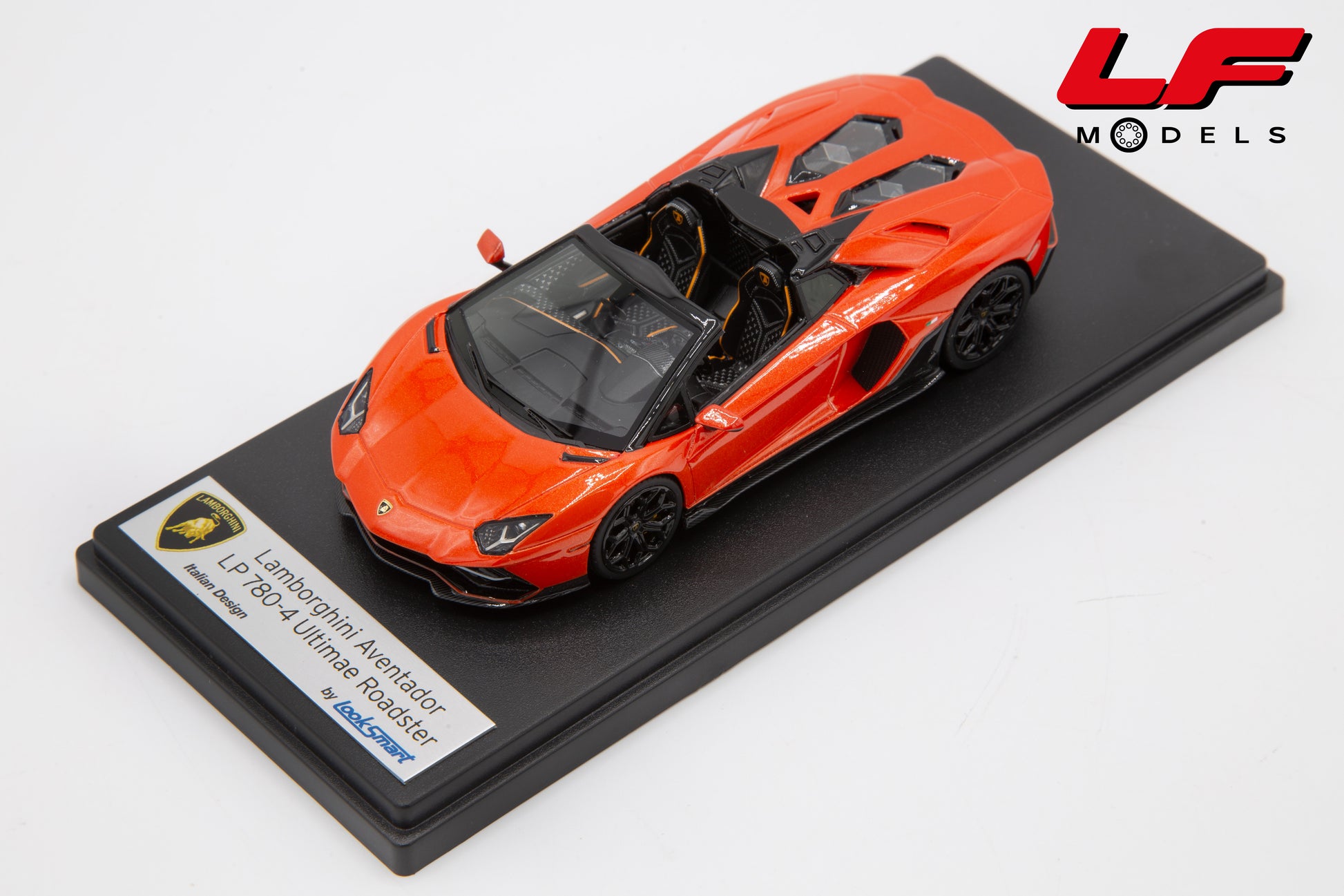 modellino lamborghini aventador roadster arancio xanto looksmart 1:43 LS532C vista frontale