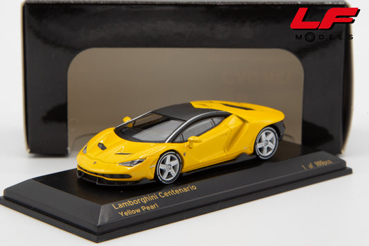 modellino lamborghini centenario carnel 1:64 frontale