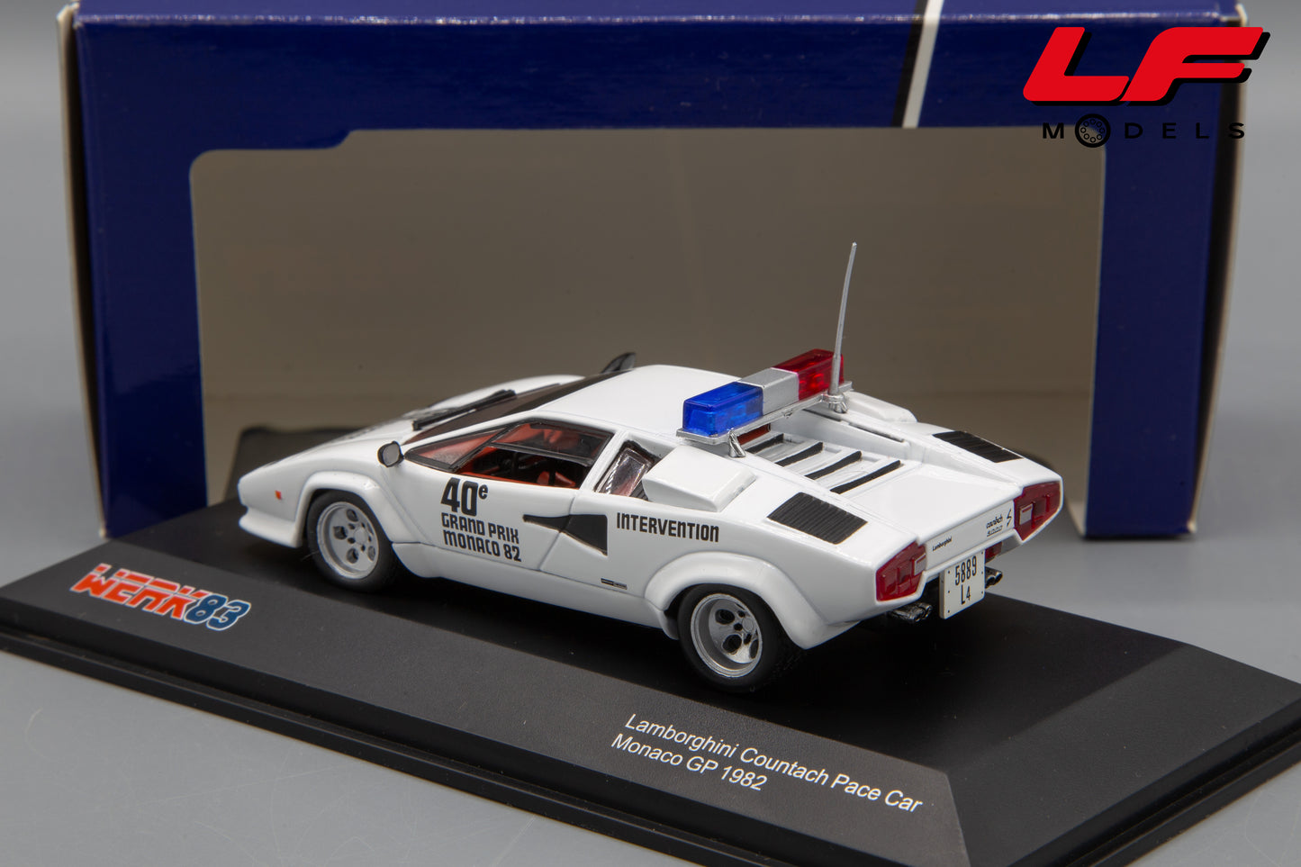 modellino lamborghini countach pace car werk83 1:43