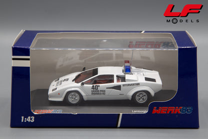 modellino lamborghini countach pace car werk83 1:43