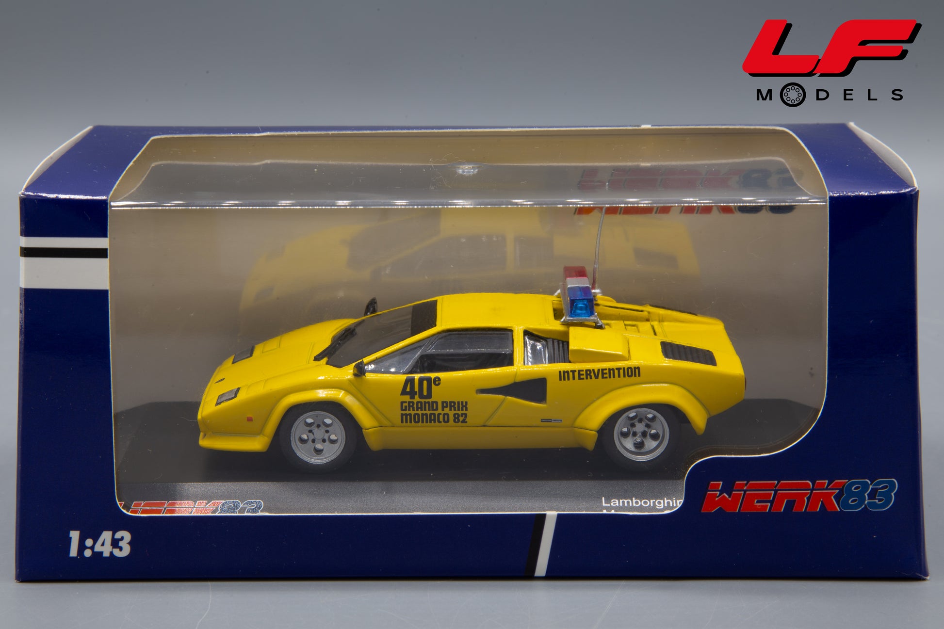 modellino lamborghini countach pace car werk83 1:43