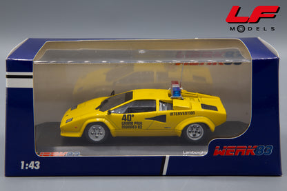 modellino lamborghini countach pace car werk83 1:43
