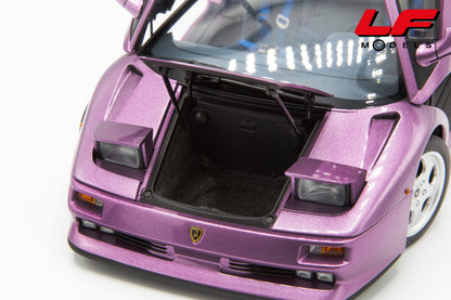 modellino lamborghini diablo se30 jota viola autoart 1:18 79142 vista baule