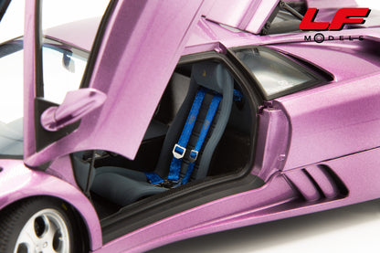 modellino lamborghini diablo se30 jota viola autoart 1:18 79142 vista sedili