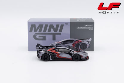 modellino lamborghini huracan gt lbwk ronin mini gt 1:64 MGT01177-L vista laterale