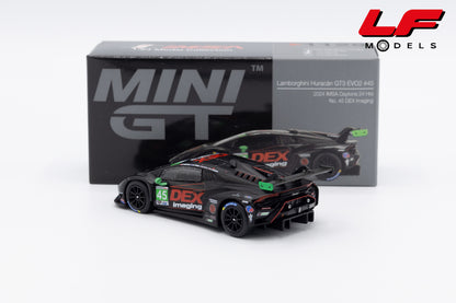 modellino lamborghini huracan gt3 evo3 imsa daytona mini gt 1:64 MGT01129-L vista posteriore