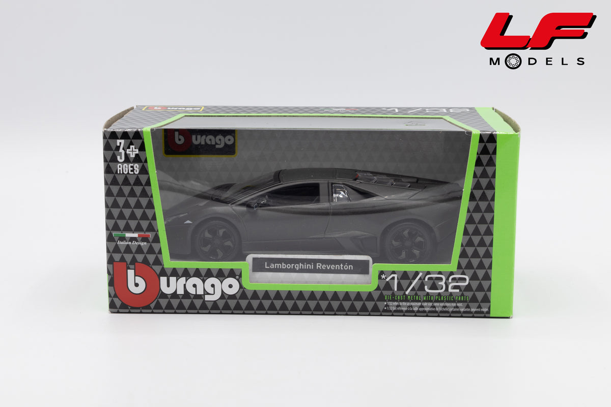 modellino lamborghini reventon burago 1:32 18-43064MG vista scatola