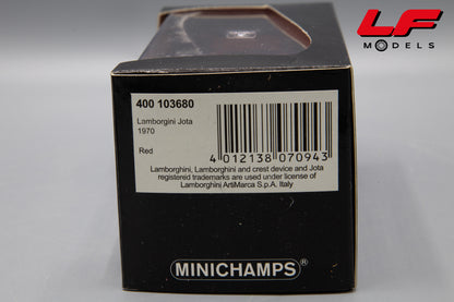 MINICHAMPS LAMBORGHINI JOTA 1970 1:43