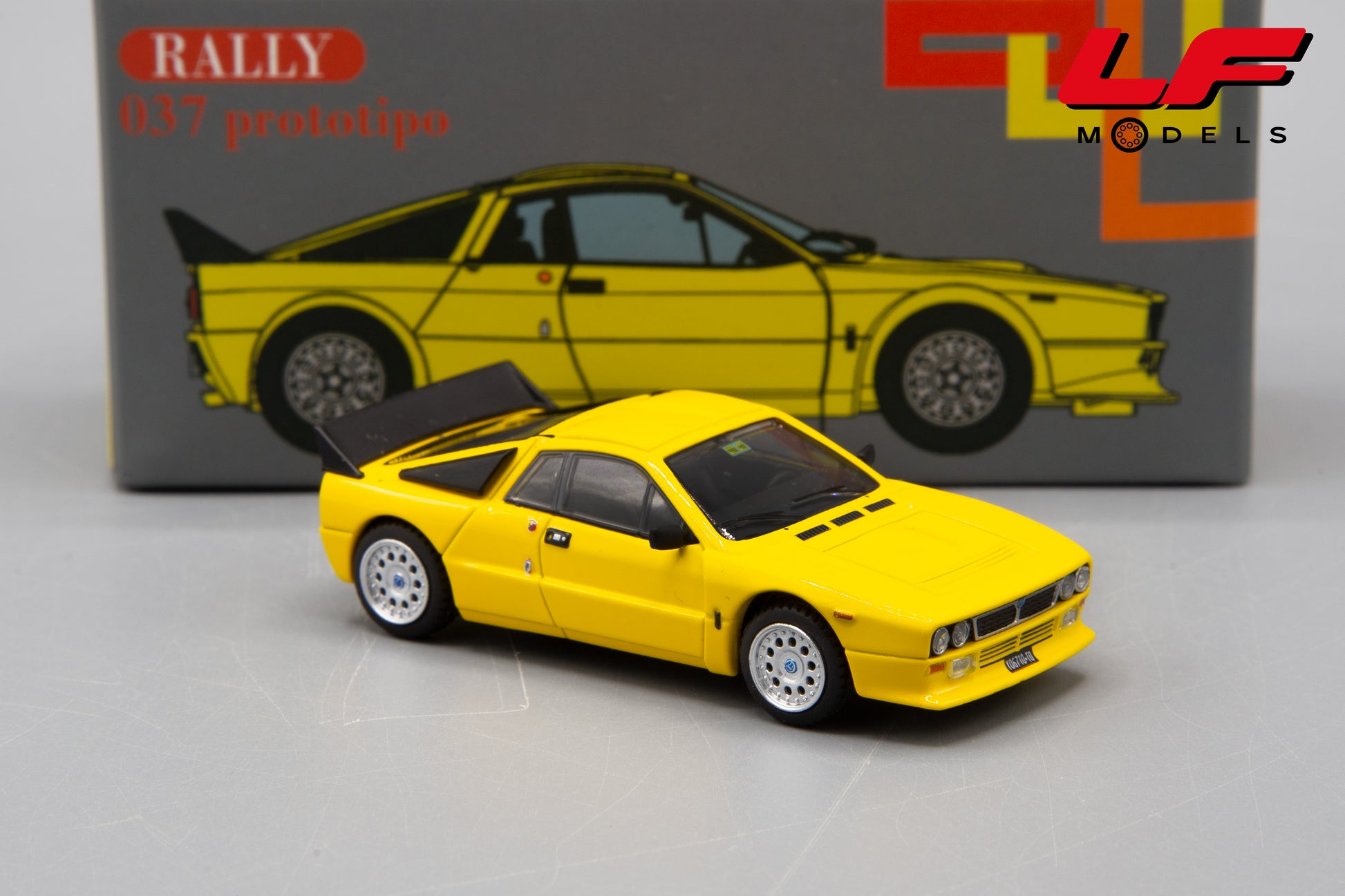 modellino lancia rally 037 prototipo laudoracing 1:64