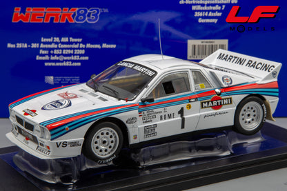 modellino lancia 037 rally werk83 1:18 frontale
