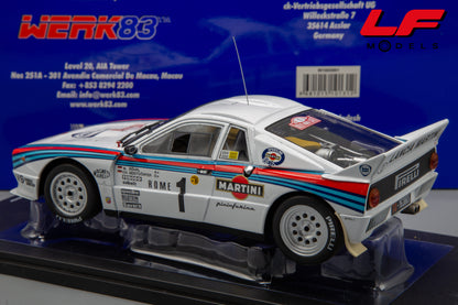 modellino lancia 037 rally werk83 1:18 posteriore