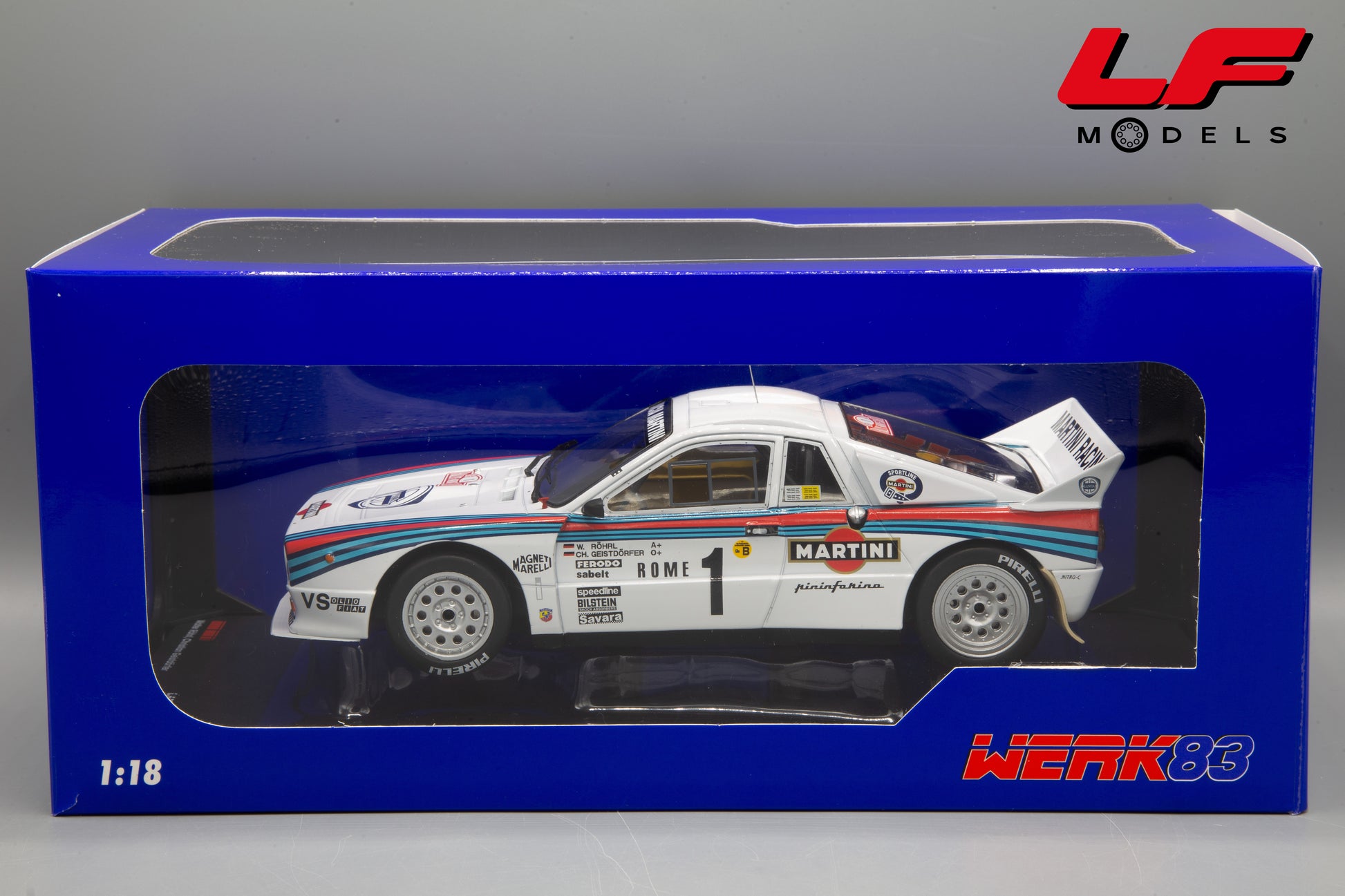 modellino lancia 037 rally werk83 1:18 scatola