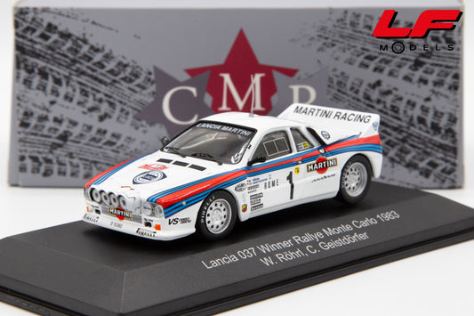 modellino lancia 037 rally cmr 1:43 frontale