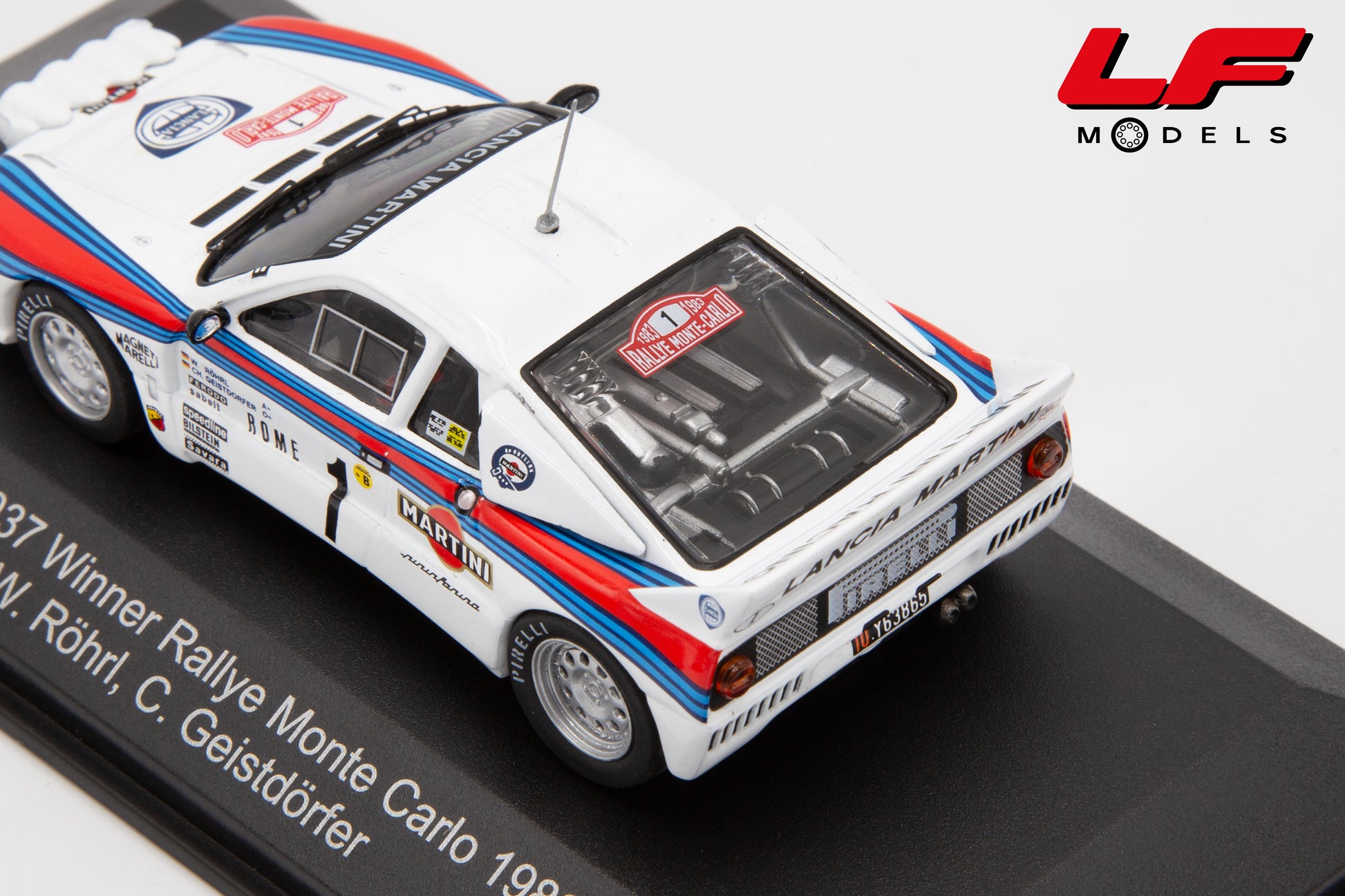 modellino lancia 037 rally cmr 1:43 motore