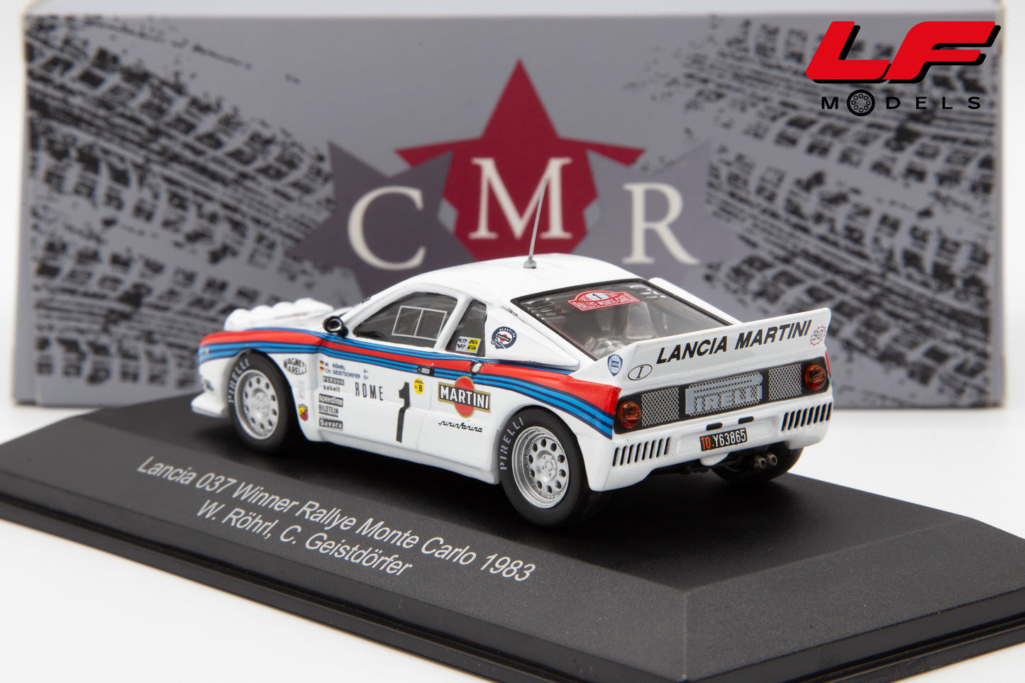 modellino lancia 037 rally cmr 1:43 posteriore