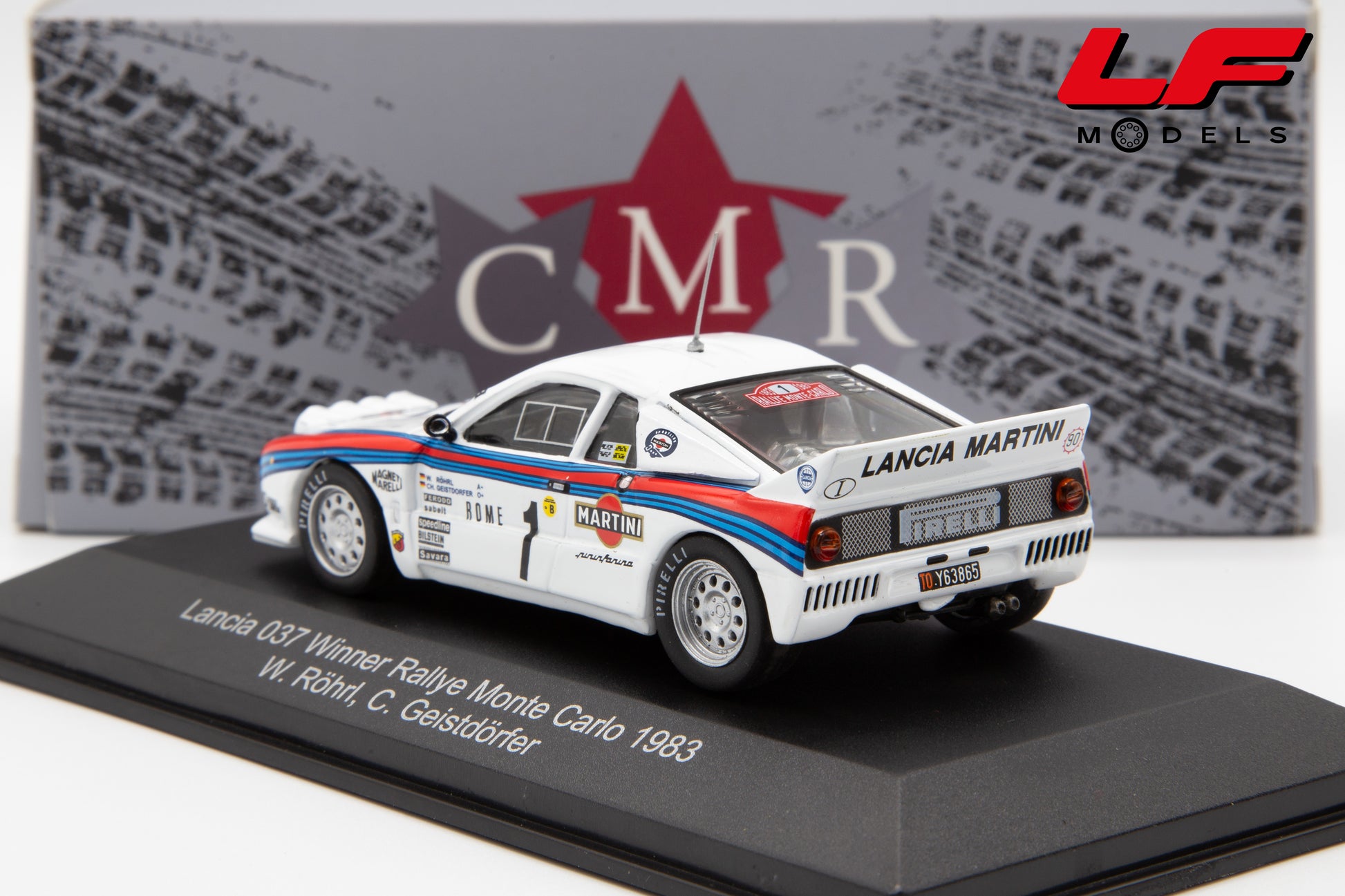 modellino lancia 037 rally cmr 1:43 posteriore