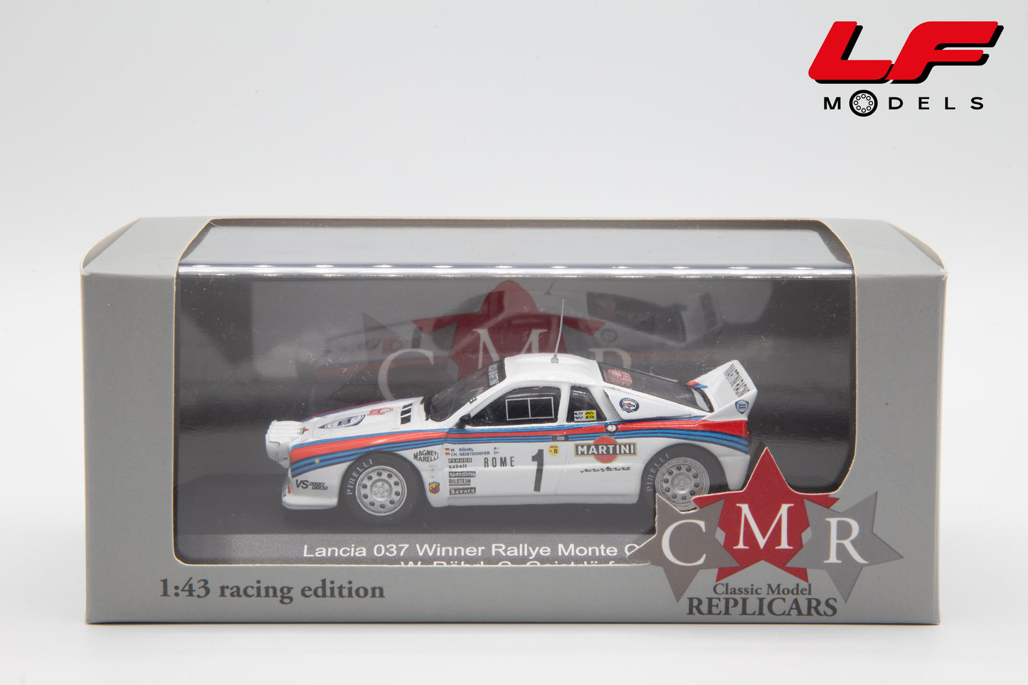 modellino lancia 037 rally cmr 1:43 scatola